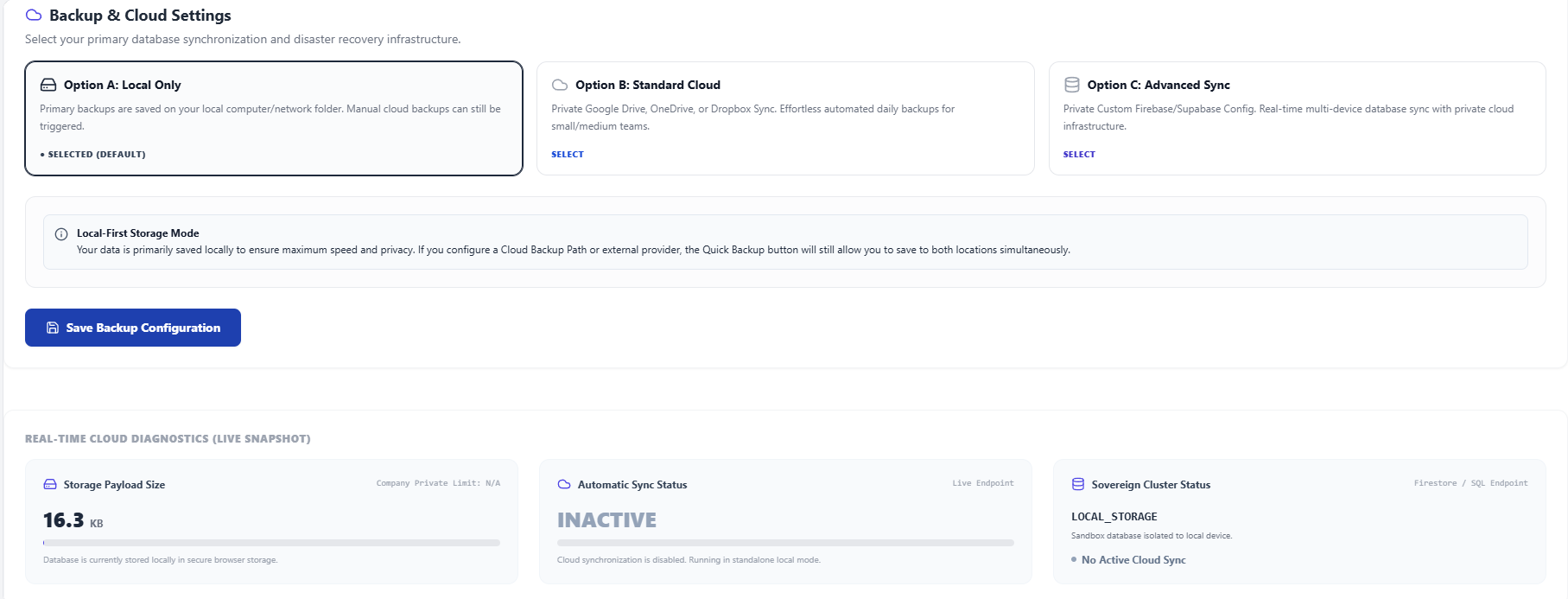 Local & Cloud Data Safety preview